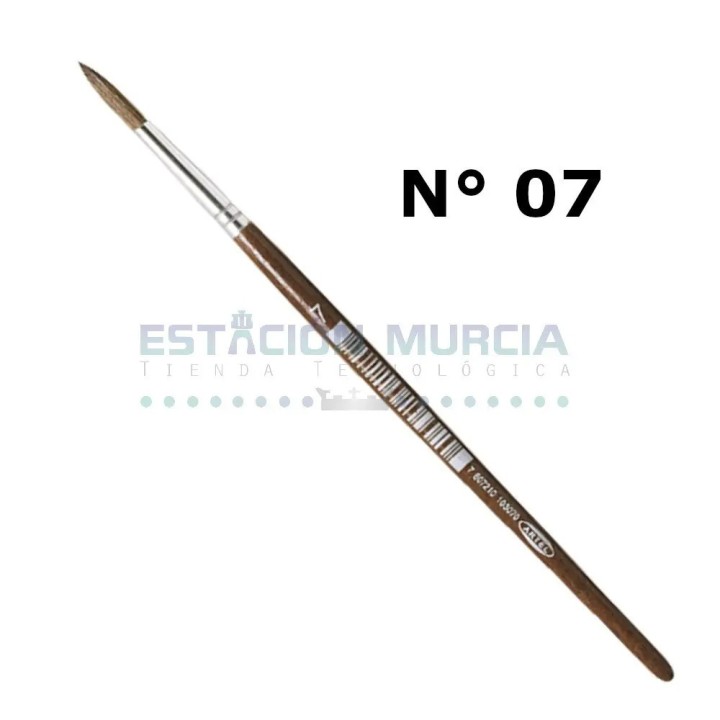 Pincel pelo camello N°7 | Acuarela | Acrílico | Detalles | Precisión