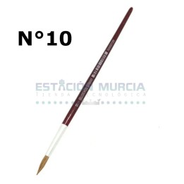 Pincel pelo camello N°10 | Acuarela | Acrílico | Detalles | Precisión