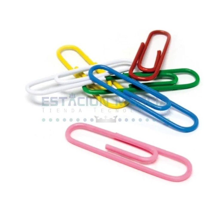 Clips Metálicos de Colores Plastificados - Organización divertida
