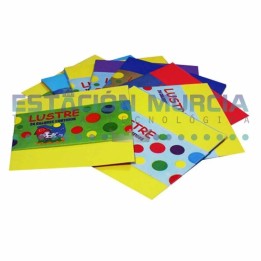 Papel Lustre Halley 10x10 | Creatividad sin Límites | 12 Colores