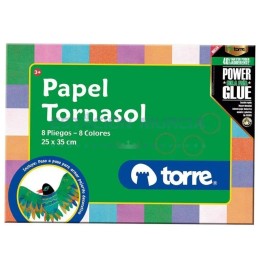Carpeta Papel Tornasol | Brillo y Distinción | 8 Pliegos - 8 Colores