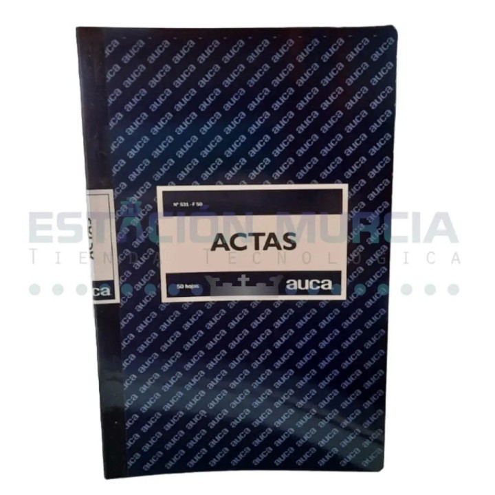 Libro de Actas 50 Hojas | Tamaño Oficio | Hojas Foliadas
