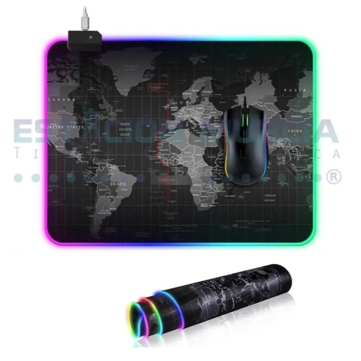 Mouse Pad Gamer con Luces RGB | Precisión | Control | Personalización