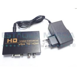 VGA a HDMI Adaptador Conversor | Imagen Digital de Alta Calidad