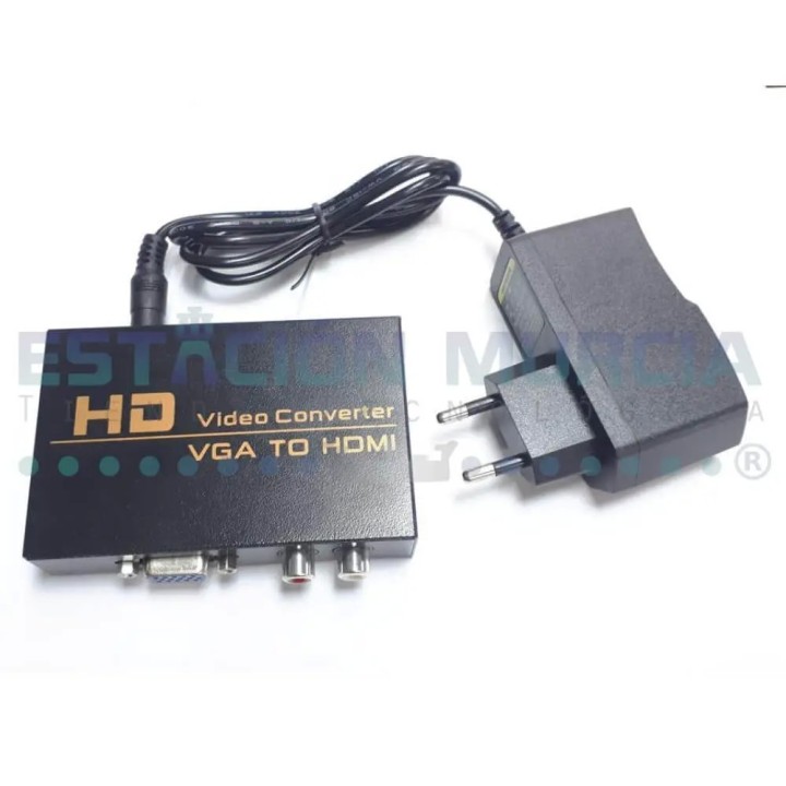 VGA a HDMI Adaptador Conversor | Imagen Digital de Alta Calidad