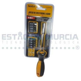Juego de Destornillador 8 en 1 | Puntas CRV | Mango Ergonómico