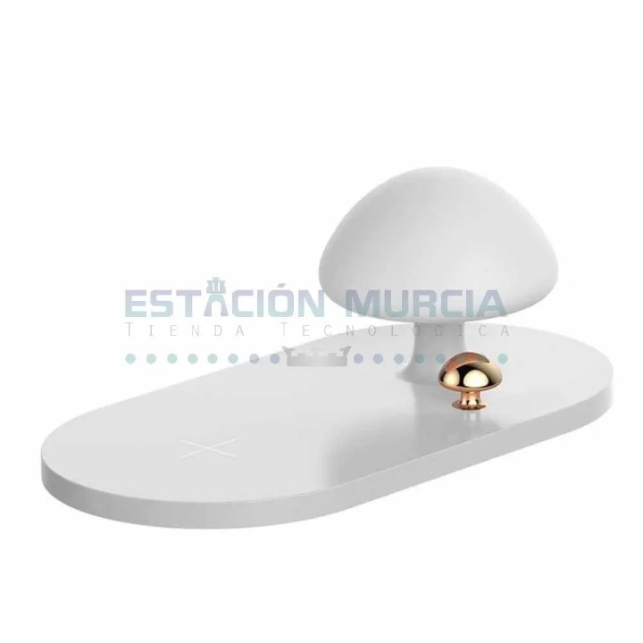Cargador Inalámbrico Baseus Mushroom Lámpara Led | Carga Inalámbrica
