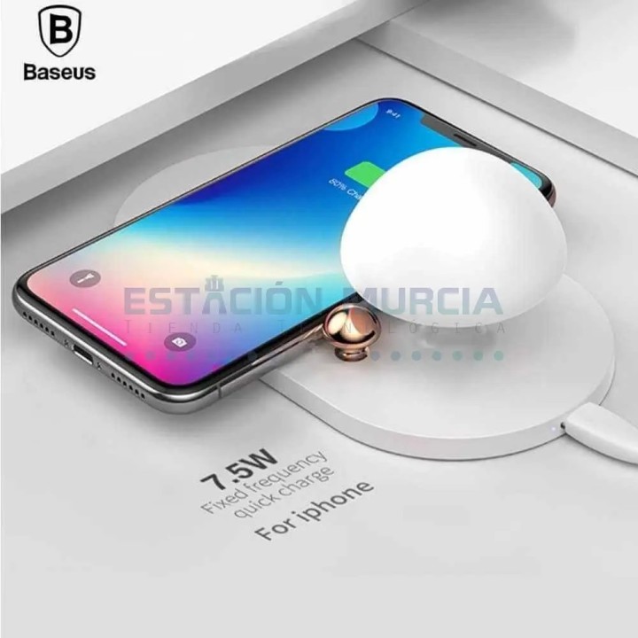 Cargador Inalámbrico Baseus Mushroom Lámpara Led | Carga Inalámbrica