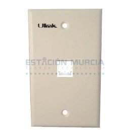 Placa Frontal Simple Tipo 120 | Jacks RJ45 | CAT 5e | Cat6