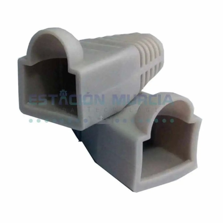 Capuchones para cable de red RJ45 (Gris) - 100 unidades | Protección