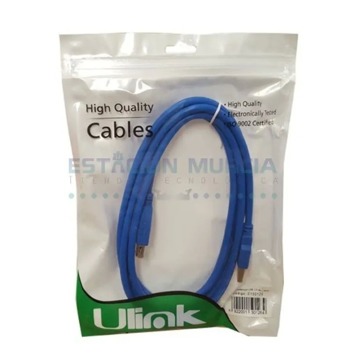 Cable de Extensión USB 3.0 Macho a Hembra 1.8m | Alta Velocidad