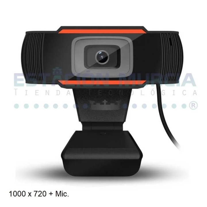 Webcam USB HD 1000 x 720p | Videollamadas Nítidas | Micrófono