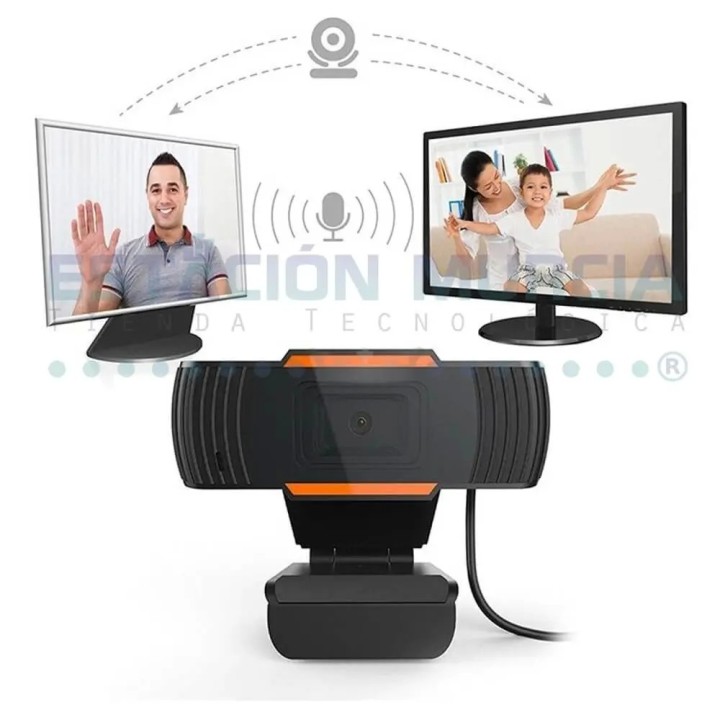 Webcam USB HD 1000 x 720p | Videollamadas Nítidas | Micrófono