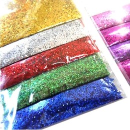 Escarcha de Colores Brillantes | 5 Colores | 3g c/u | Manualidades