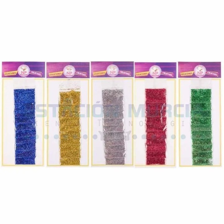 Escarcha de Colores Brillantes | 5 Colores | 3g c/u | Manualidades
