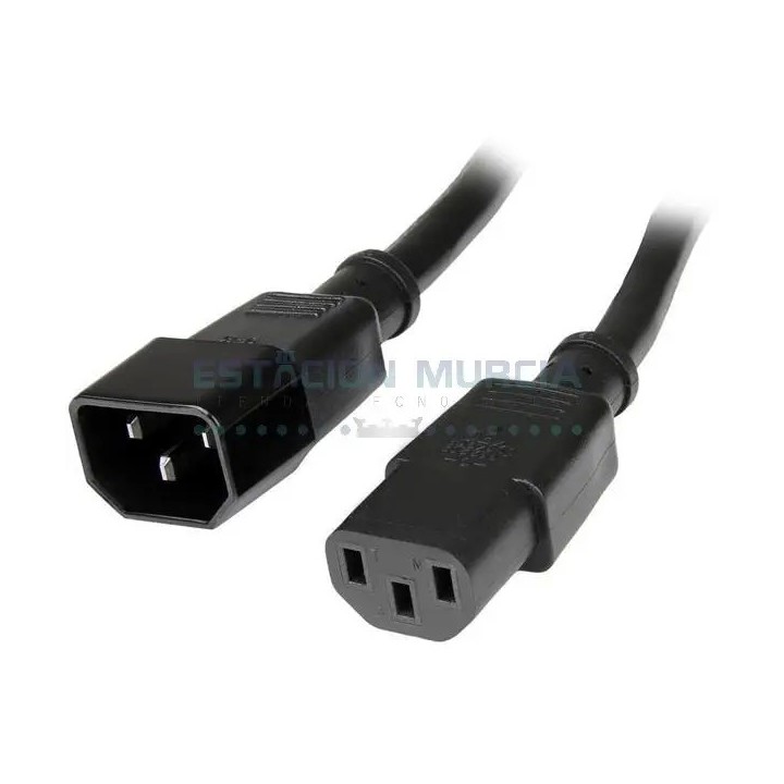 Cable de Extensión de Poder C14 Macho a C13 Hembra, 1.8 m
