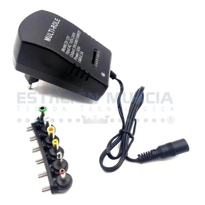 Cargador de Corriente Universal | Transformador | Multivoltaje 3-12V 3A 30W