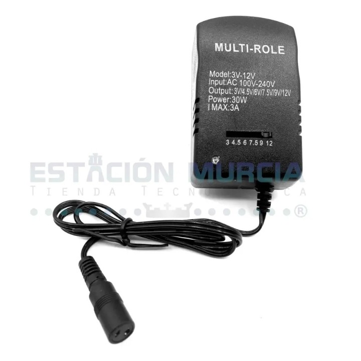Cargador de Corriente Universal | Transformador | Multivoltaje 3-12V 3A 30W