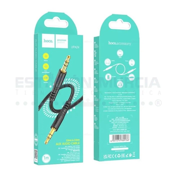 Cable Auxiliar 3.5mm Trenzado - Cable de audio 3.5mm