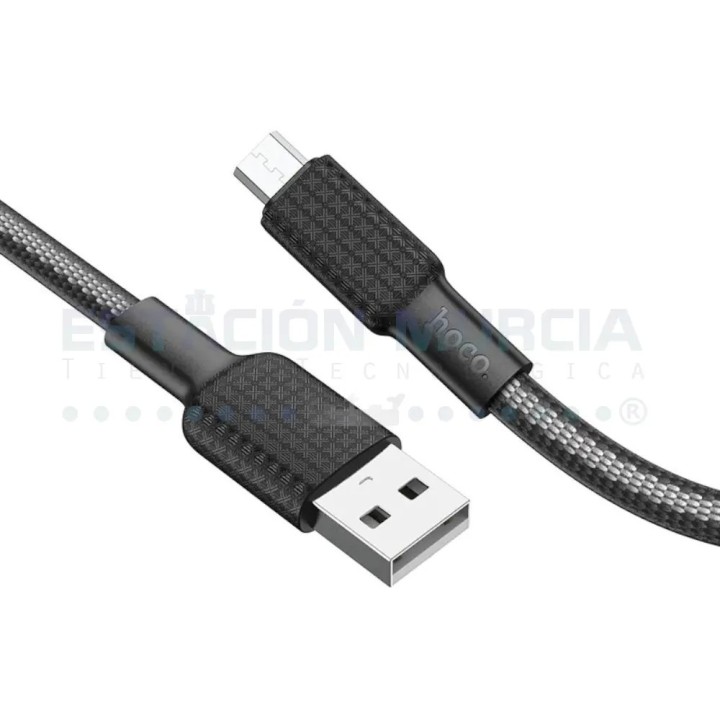 Cable Micro-USB 2.4A Trenzado - Carga Rápida y Duradero