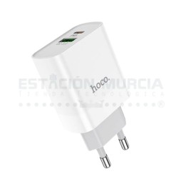 Cargador 20W PD3.0/QC3.0 - Doble Puerto USB y Tipo C, Carga Rápida, Seguro