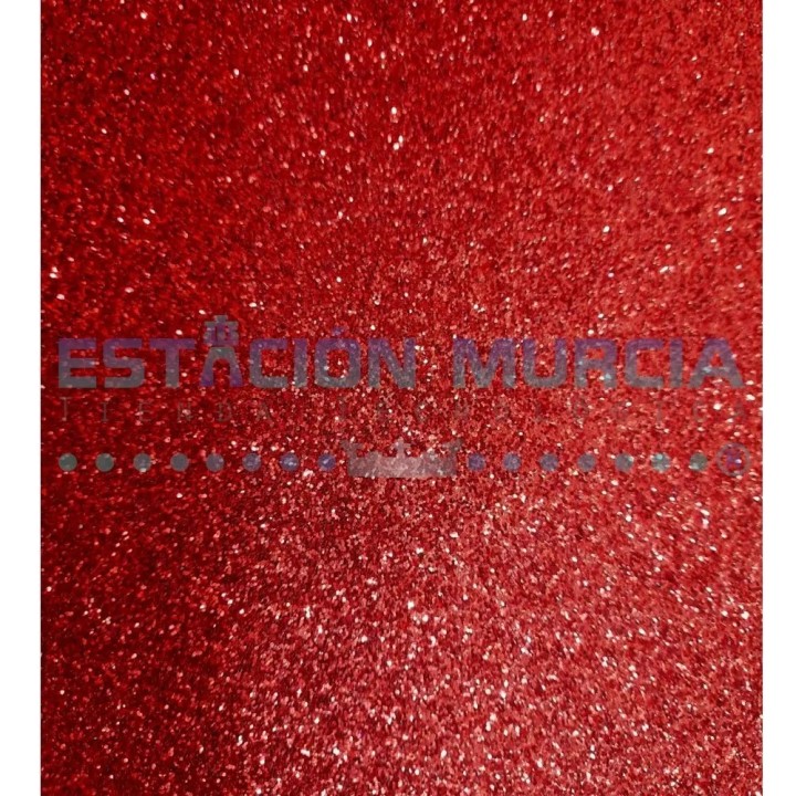 Goma Eva Glitter Rojo 20x30cm | Manualidades | Brillo | Rojo | Navidad
