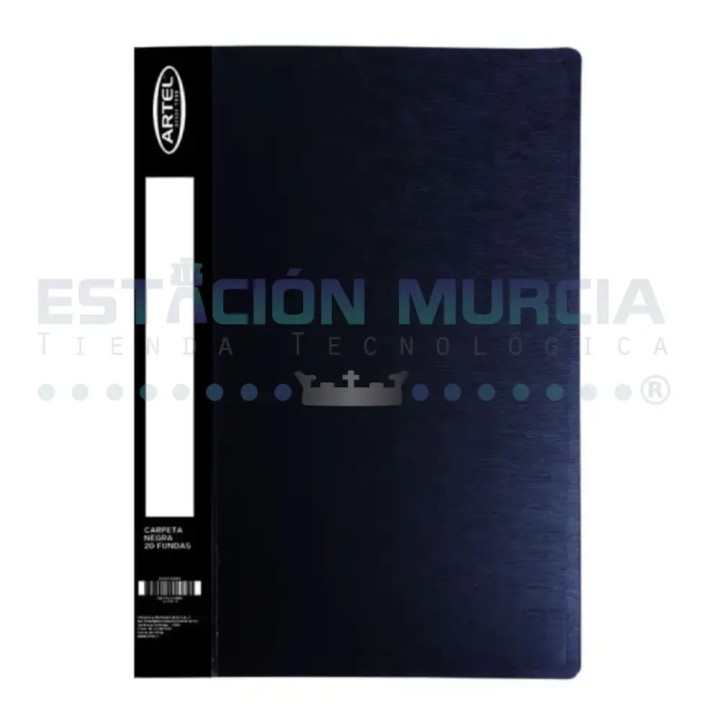 Carpeta Carta Negra Con 20 Funda Artel - Organiza tus Documentos con Estilo
