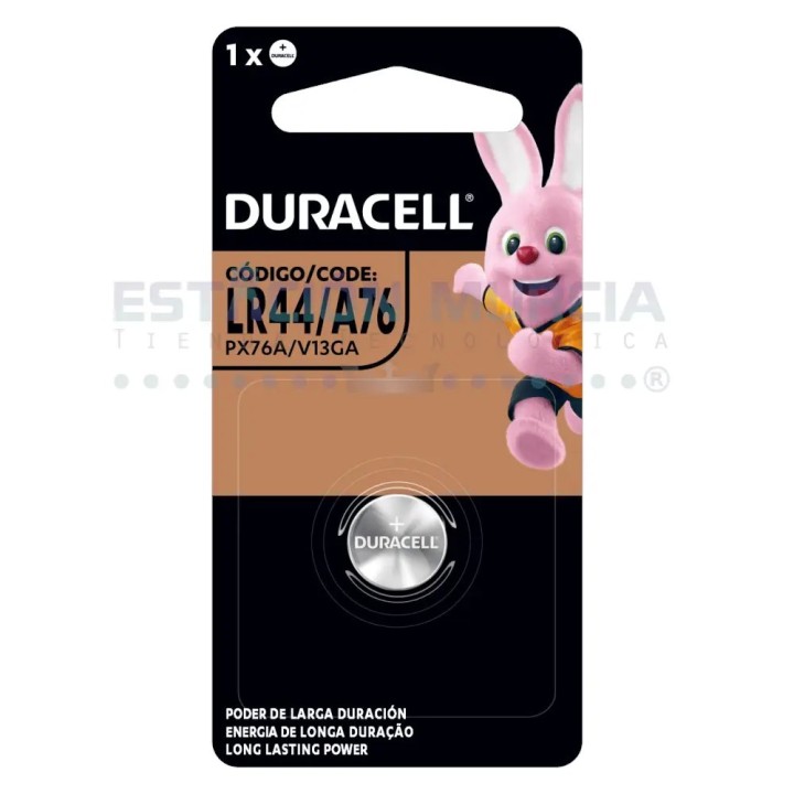 Pilas Duracell LR44: Tipo Botón Energía duradera para tus dispositivos