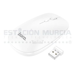 Mouse Inalámbrico Blanco Bluetooth y 2.4G