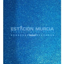 Pliego Goma Eva Glitter Celeste | 40x60cm | Manualidades | Brillo |
