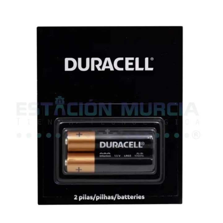 2 Pilas Alcalina AAA Duracell | Potencia Duradera | Hasta 10x más
