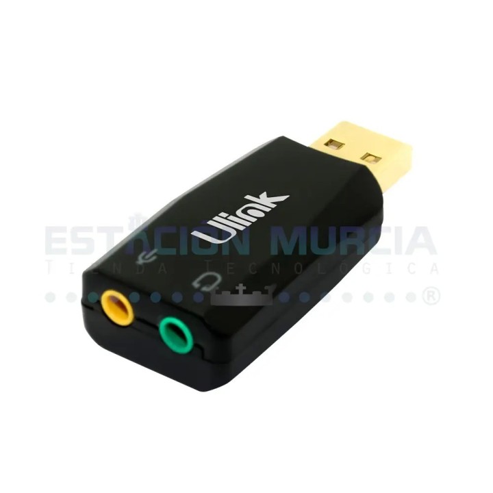 Adaptador USB 2.0 a Audio 3.5 mm (Jack) - Plug & Play