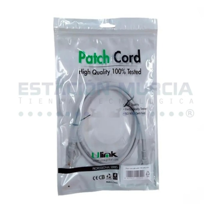 Patch Cord Cat6 UTP 5 Metros Ulink - 1 Gbps, 24 AWG