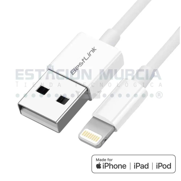 Cable para iPhone Lightning Certificado MFI 2.4A  iPhone | iPad